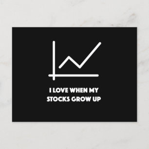 Carte Postale Les finances font de l'argent Investir