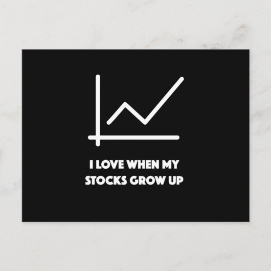 Carte Postale Les finances font de l'argent Investir (Devant)