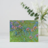 Carte Postale Les fleurs Agapanthus de Monet (Debout devant)
