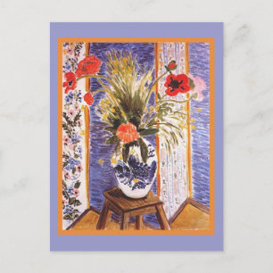 Carte Postale Les fleurs de Matisse dans un bol