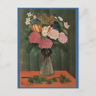 Carte Postale Les fleurs d'Henri Rousseau dans un vase (1909)