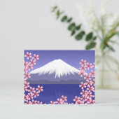 Carte Postale Les fleurs du mont Fuji et du Sakura (Debout devant)
