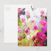 Carte Postale Les fleurs du printemps (Devant / Derrière)