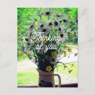 Carte Postale Les fleurs sauvages pensent à vous