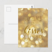 Carte Postale Les flocons de neige sont des baisers du ciel - Pa (Devant / Derrière)