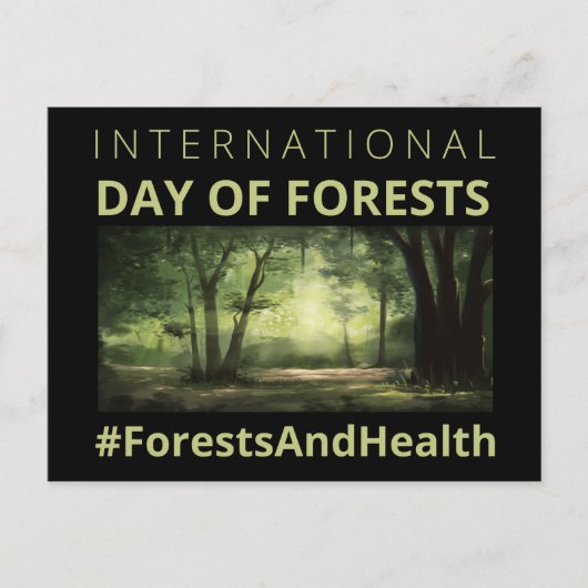 Carte Postale Les forêts et la santé Journée internationale des  (Devant)