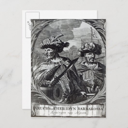 Carte Postale Les frères Barbarossa (Devant / Derrière)