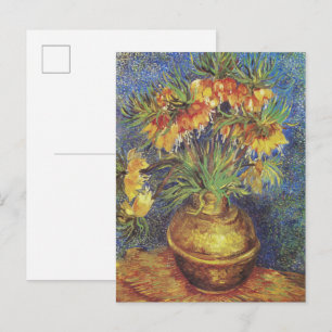 Carte Postale Les fritillaires impériales de Van Gogh dans un va