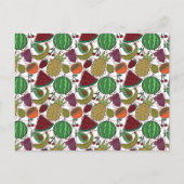 Carte Postale Les Fruits sautés | Fruit surface pattern 25 (Devant)