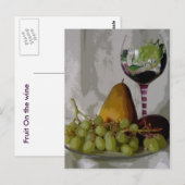 Carte Postale Les Fruits Sur Le Vin (Devant / Derrière)