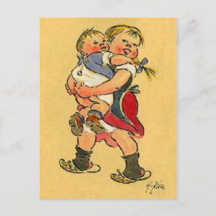 Carte Postale Les garçons sont légers - Zille