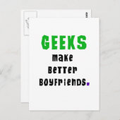 Carte Postale Les geeks font de meilleurs amis (Devant / Derrière)