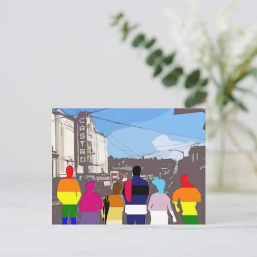 Carte Postale Les gens de la fierté GLBT à Castro #2 (Debout devant)