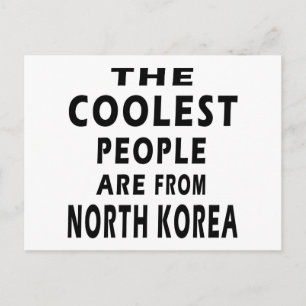 Carte Postale Les gens les plus cool sont originaires de Corée d