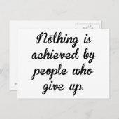 Carte Postale Les gens qui abandonnent (Devant / Derrière)