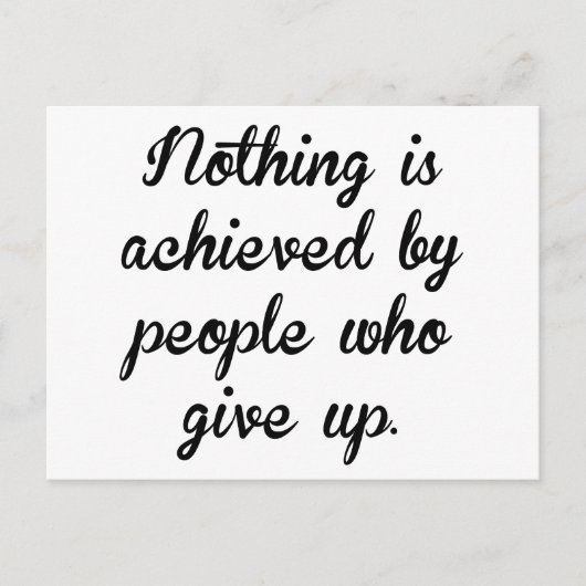 Carte Postale Les gens qui abandonnent (Devant)