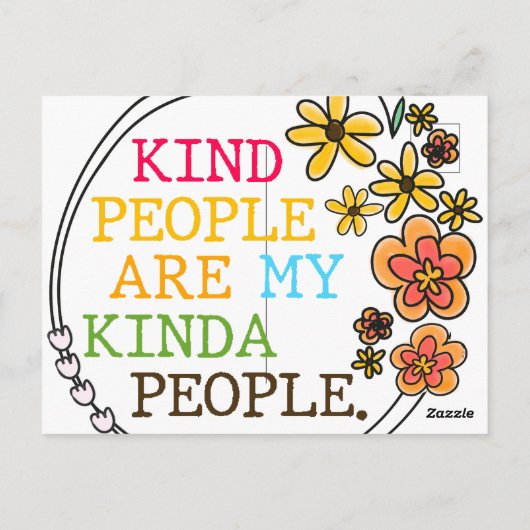 Carte Postale Les Gens Sont Mes Gens (Dos)