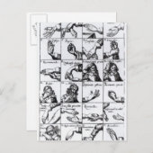 Carte Postale Les gestes pour miming John Bulwer 'Chrilogia (Devant / Derrière)