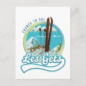 Carte Postale Les Gets france logo ski (Devant)