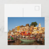Carte Postale Les Ghats de Varanasi (Devant / Derrière)