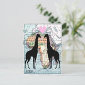 Carte Postale Les girafes amoureuses (Debout devant)