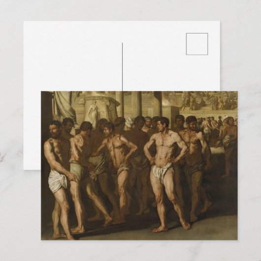 Carte Postale Les gladiateurs (Devant / Derrière)