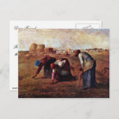 Carte Postale Les Gleaners De Millet (Meilleure Qualité) (Devant / Derrière)