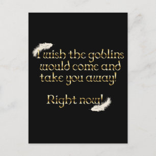 Carte Postale Les Goblins Tombés Vous Emmènent