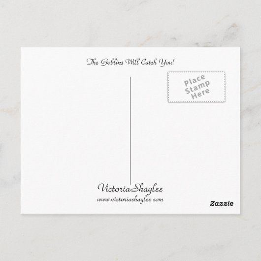 Carte Postale Les Goblins Vous Attraperont ! (Dos)
