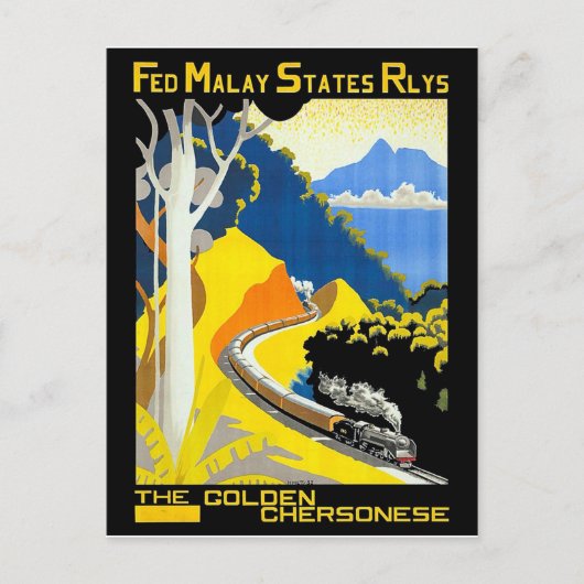 Carte Postale Les Golden Chersonese, Malaisie, chemin de fer, tr (Devant)