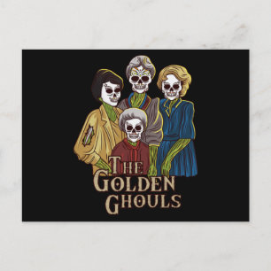 Carte Postale Les Golden Ghouls Drôle Halloween Horreur Hommes F