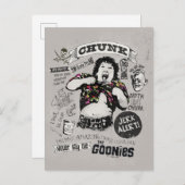 Carte Postale Les Goonies Chunk Retro Collage (Devant / Derrière)