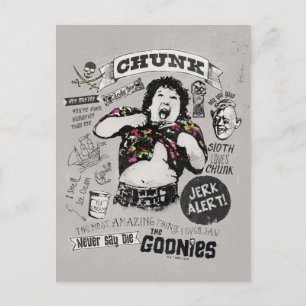 Carte Postale Les Goonies Chunk Retro Collage