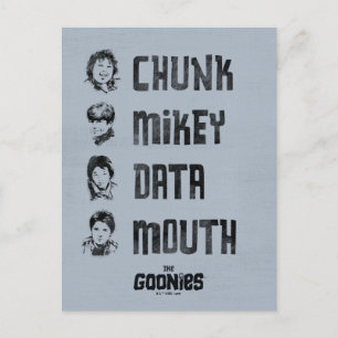 Carte Postale Les Goonies   Couche, Mikey, Données, Bouche