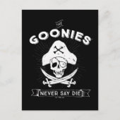 Carte Postale Les Goonies "Ne jamais dire mourir" Pirate Badge (Devant)