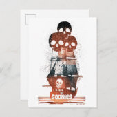 Carte Postale Les Goonies Pirate Ship Silhouette Graphique (Devant / Derrière)