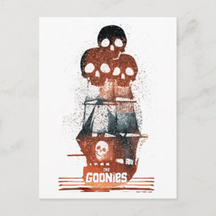 Carte Postale Les Goonies Pirate Ship Silhouette Graphique