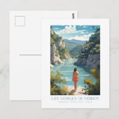 Carte Postale Les Gorges du Verdon - poster - Affiche (Devant / Derrière)