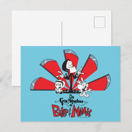 Carte Postale Les Grandes Aventures de Billy & Mandy Scythes Art (Devant / Derrière)