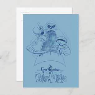 Carte Postale Les Grandes Aventures de Billy & Mandy Sketch Art