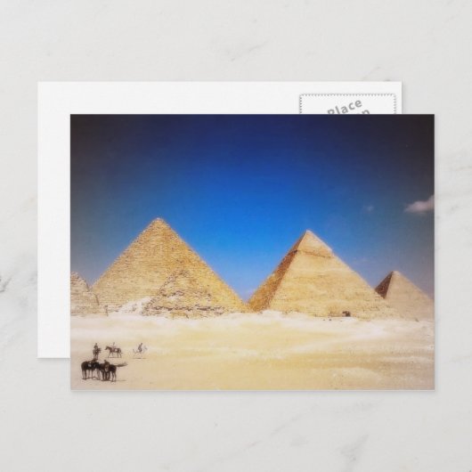 Carte Postale Les grandes pyramides (Devant / Derrière)