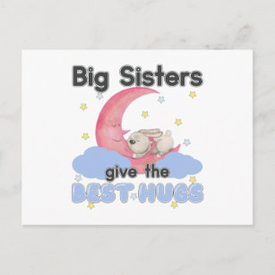 Carte Postale Les grandes soeurs donnent les meilleurs hugs - La