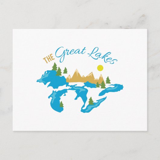 Carte Postale Les Grands Lacs (Devant)
