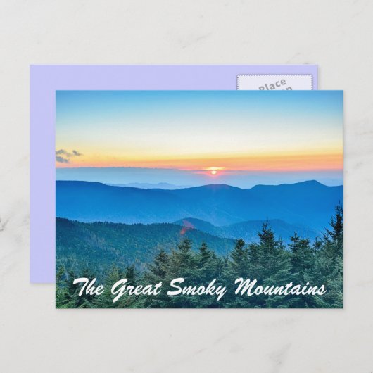 Carte Postale Les Grands Smoky Mountains (Devant / Derrière)