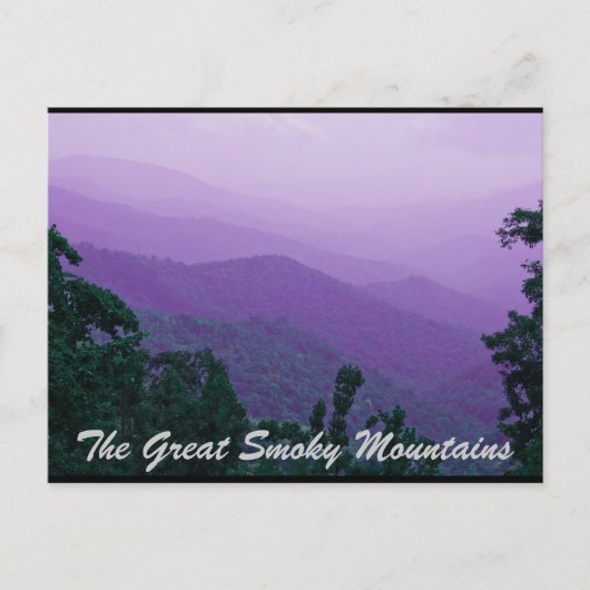 Carte Postale Les Grands Smoky Mountains (Devant)