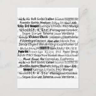 Carte Postale Les graphistes rêvent