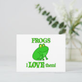 Carte Postale Les grenouilles les aiment (Debout devant)