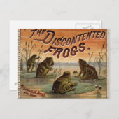 Carte Postale Les grenouilles mécontentes 1895 (Devant / Derrière)