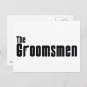 Carte Postale Les Groomsmen (Mafia) (Devant / Derrière)