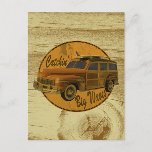 Carte Postale les grosses vagues dans le bois (Devant)